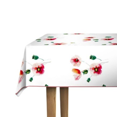 d-c-fix Tischdecke PVC-frei Poppyfield, 180 x 140 cm, eckig, F2361051